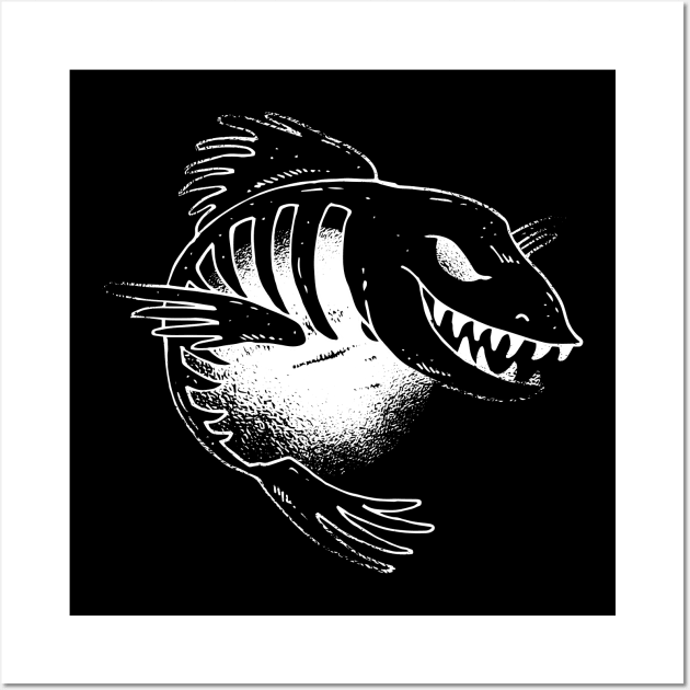 Dark Looking Fish Wall Art by LAPublicTees